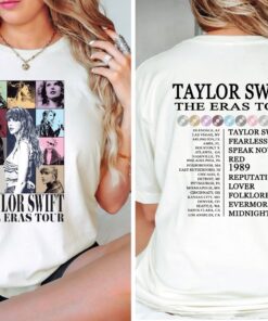 Two Sided The Eras Tour Concert Shirt Taylor Swift Shirt Custom Text Shirt Ts Merch Shirt Eras Tour Concert Shirt Taylor Nation Unique