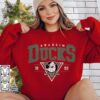 Vintage 90S Anaheim Mighty Ducks Sweatshirt Anaheim Mighty Ducks Shirt Gifts For Ducks Hockey Fans Unique
