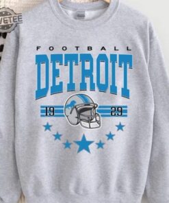 Vintage Detroit Football Sweatshirt Vintage Style Detroit Football Crewneck Lions Football Shirt Detroit Lions Nfc North Champions Shirt Unique