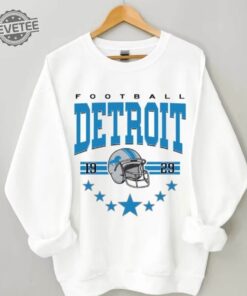Vintage Detroit Football Sweatshirt Vintage Style Detroit Football Crewneck Sun Day Football Shirt Detroit Football Hoodie Fan Gifts Unique