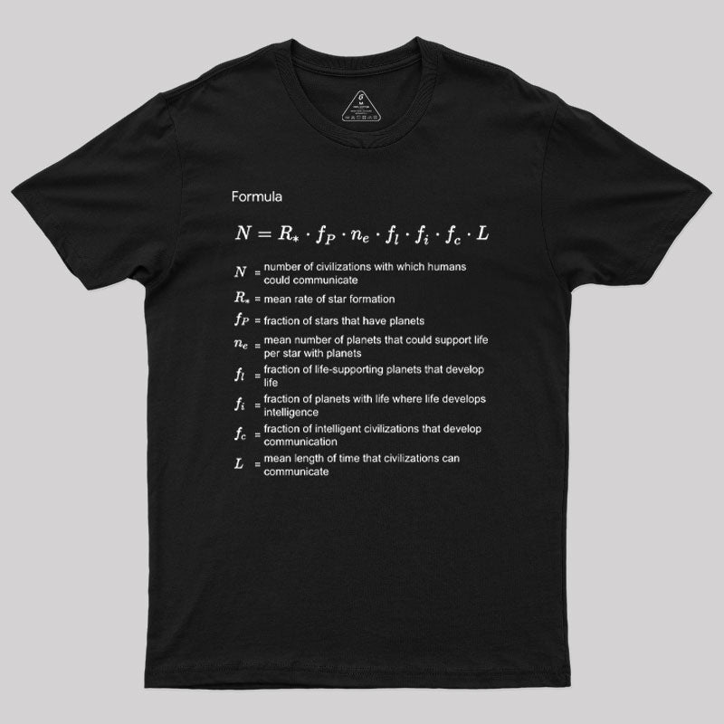Drake Equation Geek T-Shirt Drake Equation Geek T-Shirt