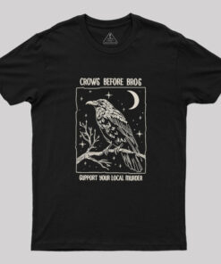 Funny Crows Before Bros Geek T-Shirt