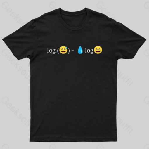 Funny Log Expression Geek T-Shirt