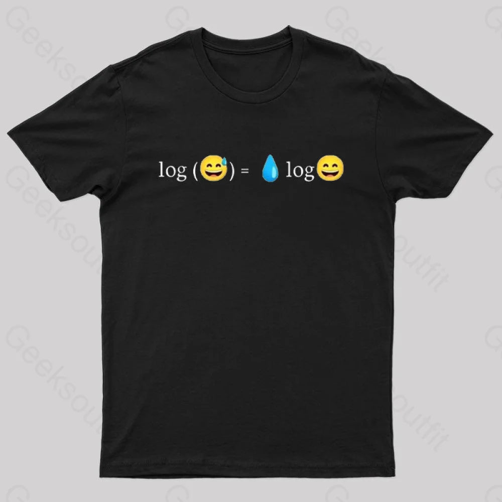 Funny Log Expression Geek T-Shirt Funny Log Expression Geek T-Shirt
