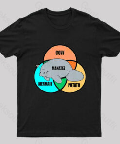 Funny Manatee Nerd T-Shirt