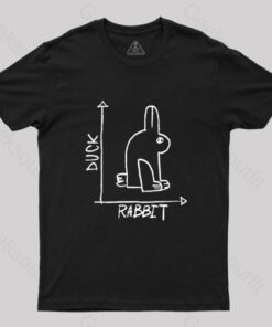 Funny Science Duck Rabbit Nerd T-Shirt
