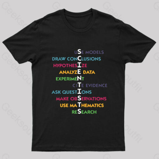 Funny Scientist Crossword Puzzle Geek T-Shirt