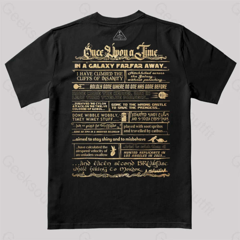 Geek Movie Collection Double-sided Printing T-Shirt Geek Movie Collection Double-sided Printing T-Shirt