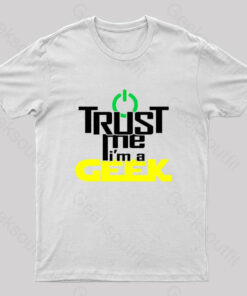 Geeky Geek Proud Geek Slogan T-Shirt