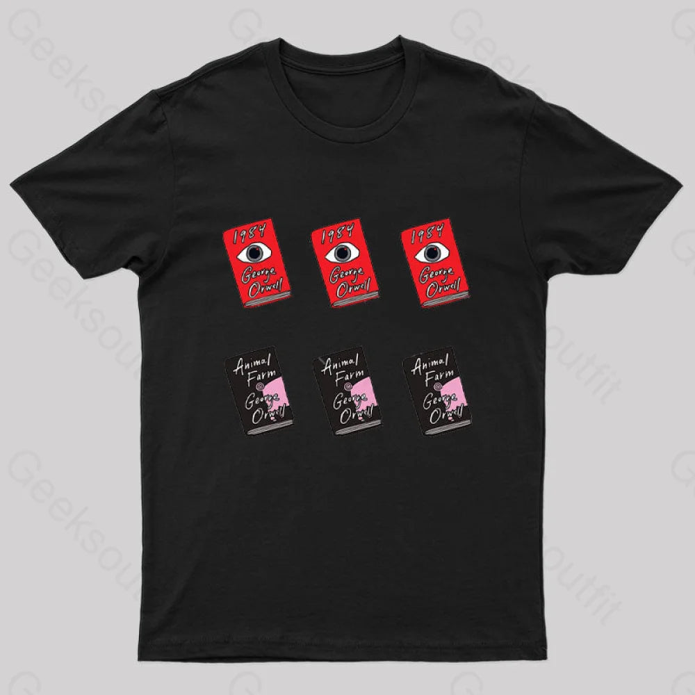 George Orwell Books Geek T-Shirt George Orwell Books Geek T-Shirt