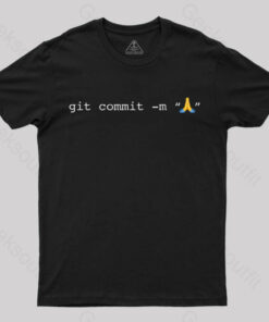 Git Commit Prayer Hands Emoji Nerd T-Shirt
