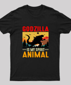 Godzilla Is My Spirit Animal Nerd T-Shirt