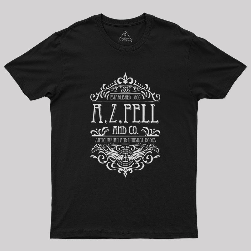 Good Omens A.Z. Fell Book Shop Geek T-Shirt Good Omens A.Z. Fell Book Shop Geek T-Shirt