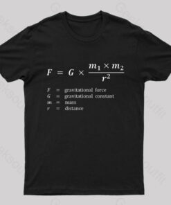 Gravitational Force Formula Nerd T-Shirt