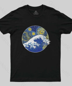 Great Starry Wave Off Kanagawa T-Shirt