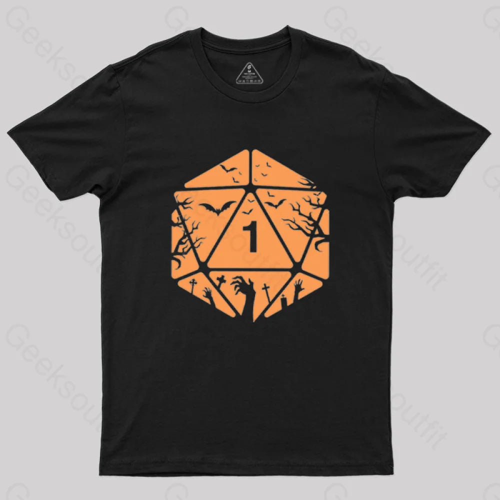 Halloween D20 Die T-Shirt Halloween D20 Die T-Shirt