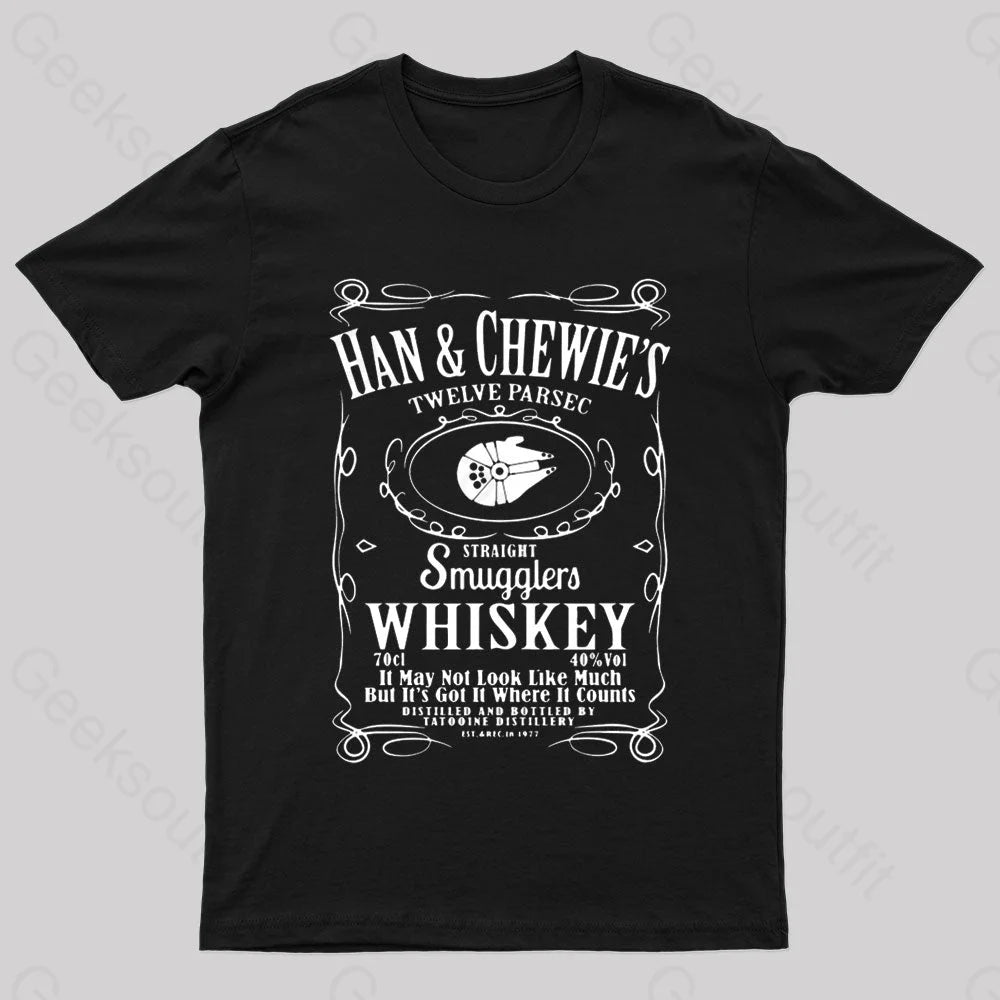 Han&Chewie's Twelve Parsec Whiskey Geek T-Shirt Han&Chewie's Twelve Parsec Whiskey Geek T-Shirt