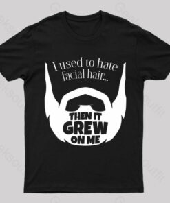 Hate Facial Hair Geek T-Shirt