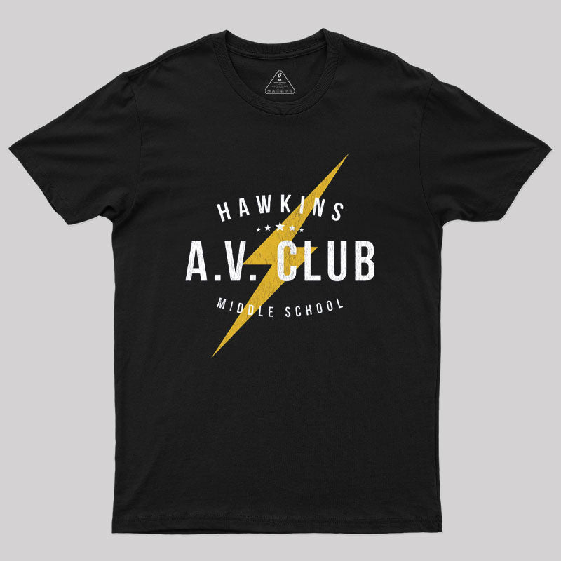 Hawkins A.V. Club Geek T-Shirt Hawkins A.V. Club Geek T-Shirt