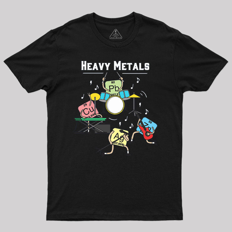 Heavy Metals Rock Chemistry Physics Periodic Table of Elements Geek T-Shirt Heavy Metals Rock Chemistry Physics Periodic Table of Elements Geek T-Shirt