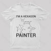 Hexagon Painter Nerd T-Shirt