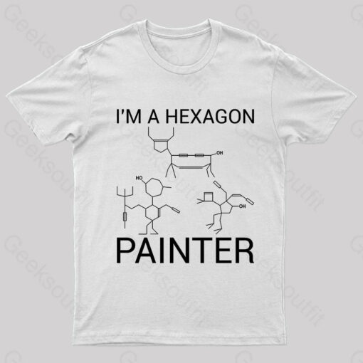 Hexagon Painter Nerd T-Shirt