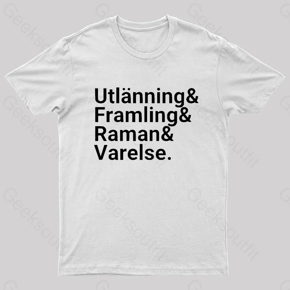 Hierarchy Of Foreignness Nerd T-Shirt Hierarchy Of Foreignness Nerd T-Shirt