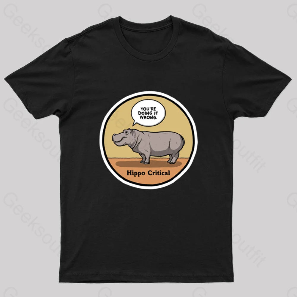 Hippo Critical Geek T-Shirt Hippo Critical Geek T-Shirt