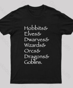 Hobbit Lineup Geek T-Shirt