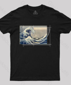 Hokusai Meets Fibonacci Geek T-Shirt