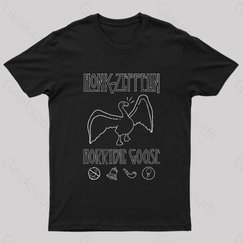Honk Horrible Goose Nerd T-Shirt Honk Horrible Goose Nerd T-Shirt