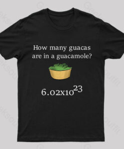 How Many Guacas Are in a Guacamole Nerd T-Shirt