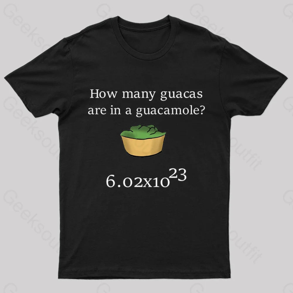 How Many Guacas Are in a Guacamole Nerd T-Shirt How Many Guacas Are in a Guacamole Nerd T-Shirt