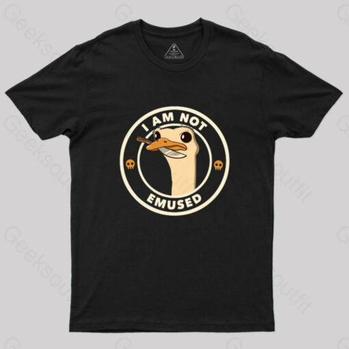 I Am Not Emused Funny Emu by Tobe Fonseca T-Shirt