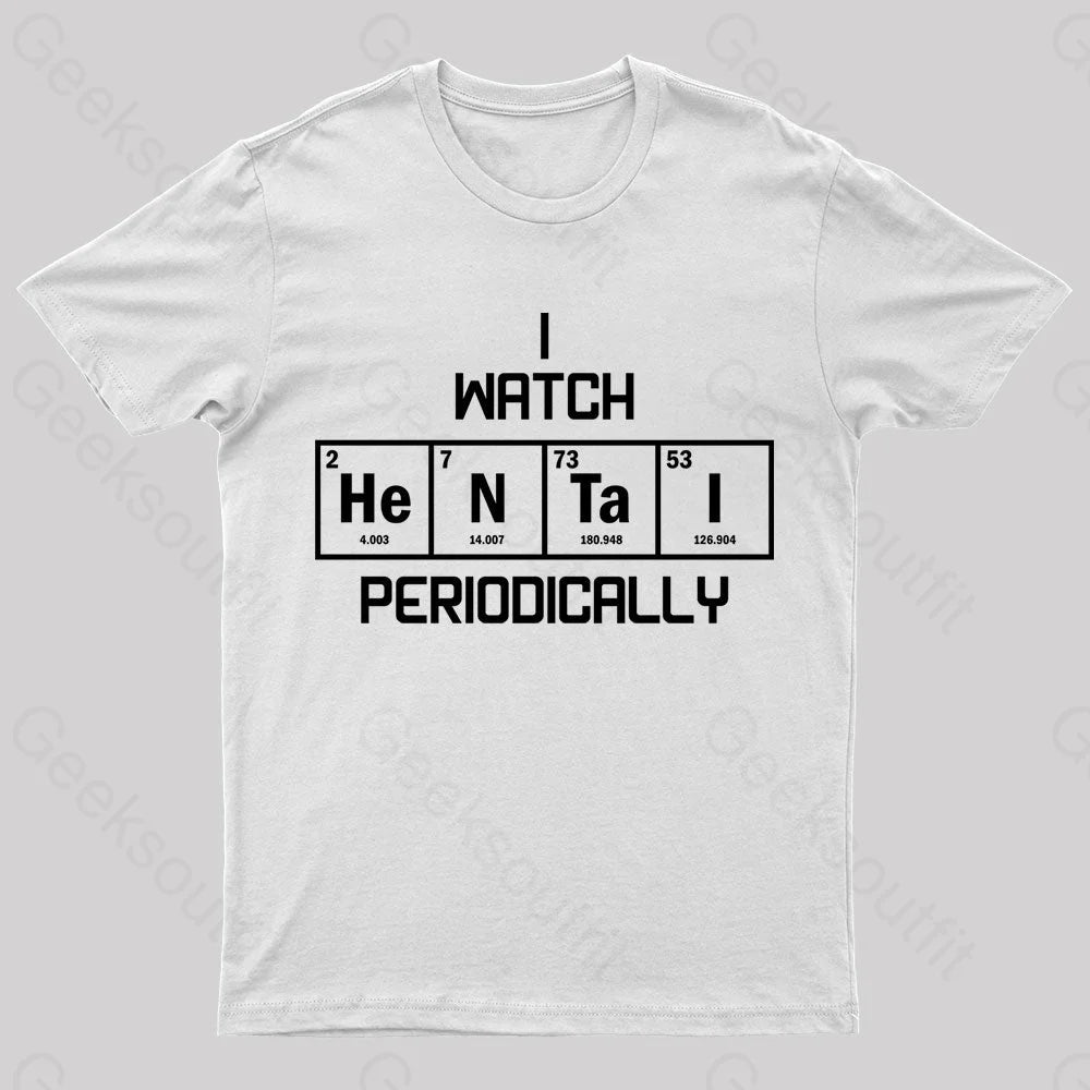 I Watch Hentai Periodically Nerd T-Shirt I Watch Hentai Periodically Nerd T-Shirt