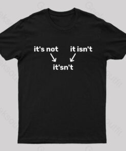 It’s Not It Isn’t It’sn’t Nerd T-Shirt