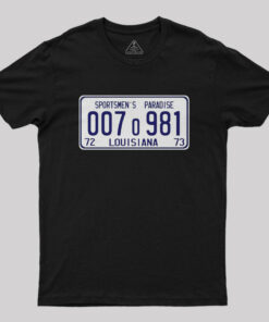Jaws License Plate Geek T-Shirt