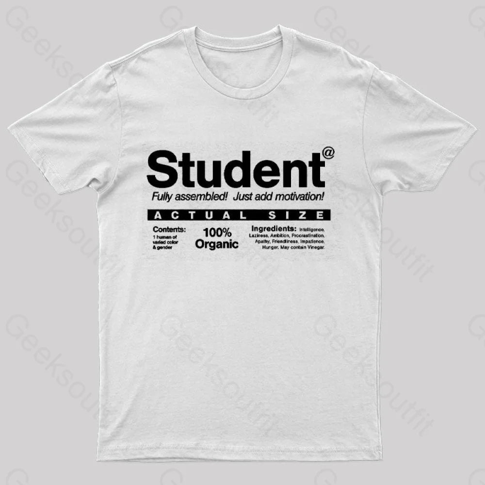 Just Add Motivation Funny Geeks T-Shirt Just Add Motivation Funny Geeks T-Shirt