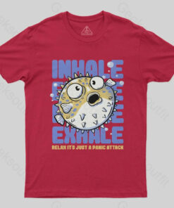 Just a Panic Attack Funny Fish Sarcasm T Shirt 3