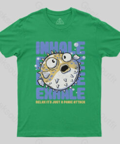 Just a Panic Attack Funny Fish Sarcasm T Shirt 4