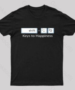 Keys to Happiness Geek T-Shirt