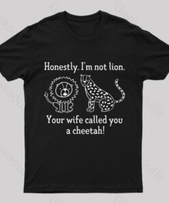 Lion Cheetah Geek T-Shirt