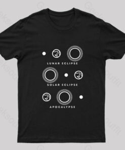 Lunar Eclipse Solar Eclipse Apocalypse Nerd T-Shirt