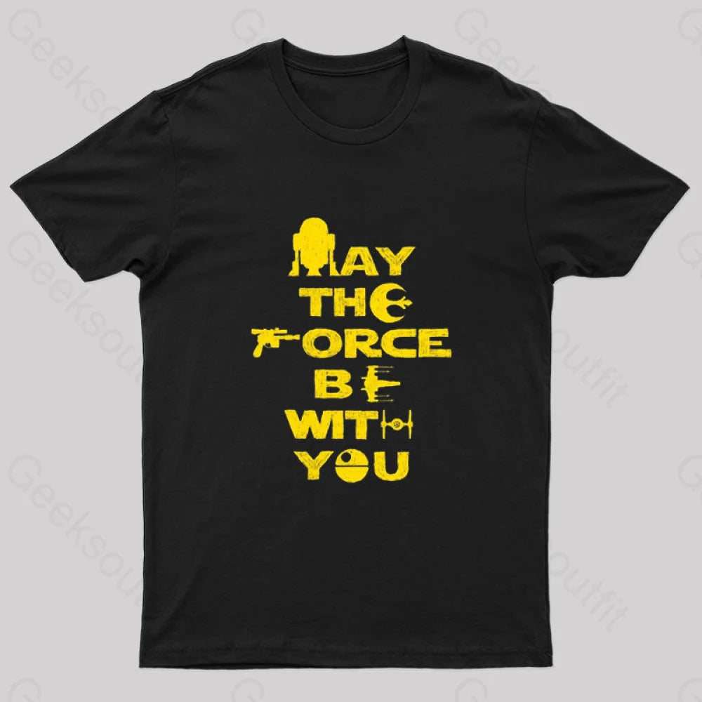 M4y Th3 F0rc3 B3 W1th Y0u Nerd T-Shirt M4y Th3 F0rc3 B3 W1th Y0u Nerd T-Shirt