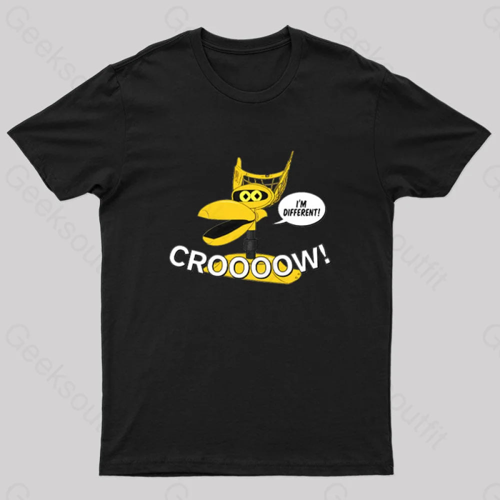 MST3K Crow Croooow! and I'm Different Nerd T-Shirt MST3K Crow Croooow! and I'm Different Nerd T-Shirt