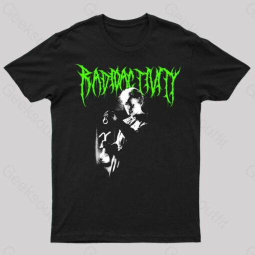 Madame Curie Black Metal Geek T-Shirt