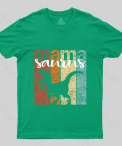 Mamasaurus Mothers Day Fitted Scoop T Shirt 3