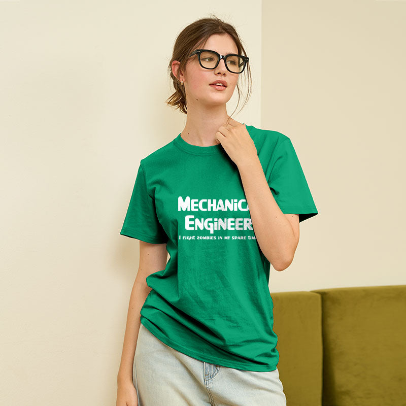 Mechanical Engineer Zombie Fighter Geek T-Shirt Mechanical Engineer Zombie Fighter Geek T-Shirt