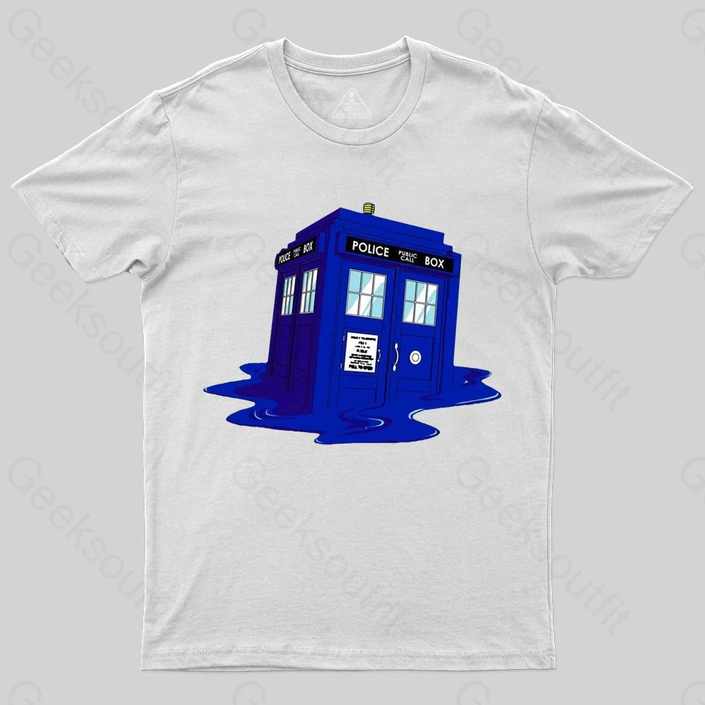 Melting Tardis T-shirt Melting Tardis T-shirt
