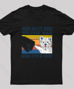 Mens Best Westie Dad Nerd T-Shirt